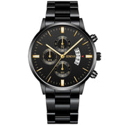 Calendar Steel Watch Men's Large Dial Quartz Watch Men's Watch