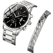 Fashion Temperament Men's Steel Strap Watch