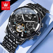 OLEVS 7088 Men Watch Luxury Brand Waterproof Skeleton Automatic Watch HD Fashion Business Men Mechanical Watch Reloj Hombre