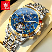 OLEVS 7088 Men Watch Luxury Brand Waterproof Skeleton Automatic Watch HD Fashion Business Men Mechanical Watch Reloj Hombre