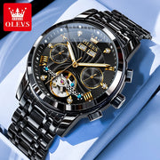 OLEVS 7088 Men Watch Luxury Brand Waterproof Skeleton Automatic Watch HD Fashion Business Men Mechanical Watch Reloj Hombre