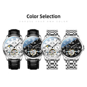 OLEVS 7013 Mens Watch Original Waterproof Multifunctional Luminous Automatic Mechanical Watch Moon Phase Watches Luxury Men
