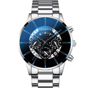 Calendar Steel Watch Men's Large Dial Quartz Watch Men's Watch